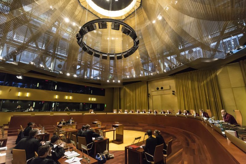 Velký senát Soudního dvora EU (zdroj: Soudní dvůr Evropské unie; www.curia.europa.eu)